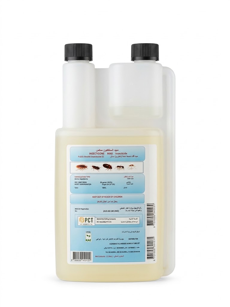 INSECTIGONE MAX INSECTICIDE, PUBLIC HEALTH INSECTICIDE | DELTAMETHRIN 2.5% EMULSIFIABLE CONCENTRATE | PYRETHROID GROUP CONTROL FOR COCKROACHES, ANTS, FLEAS, BEDBUGS & MORE|