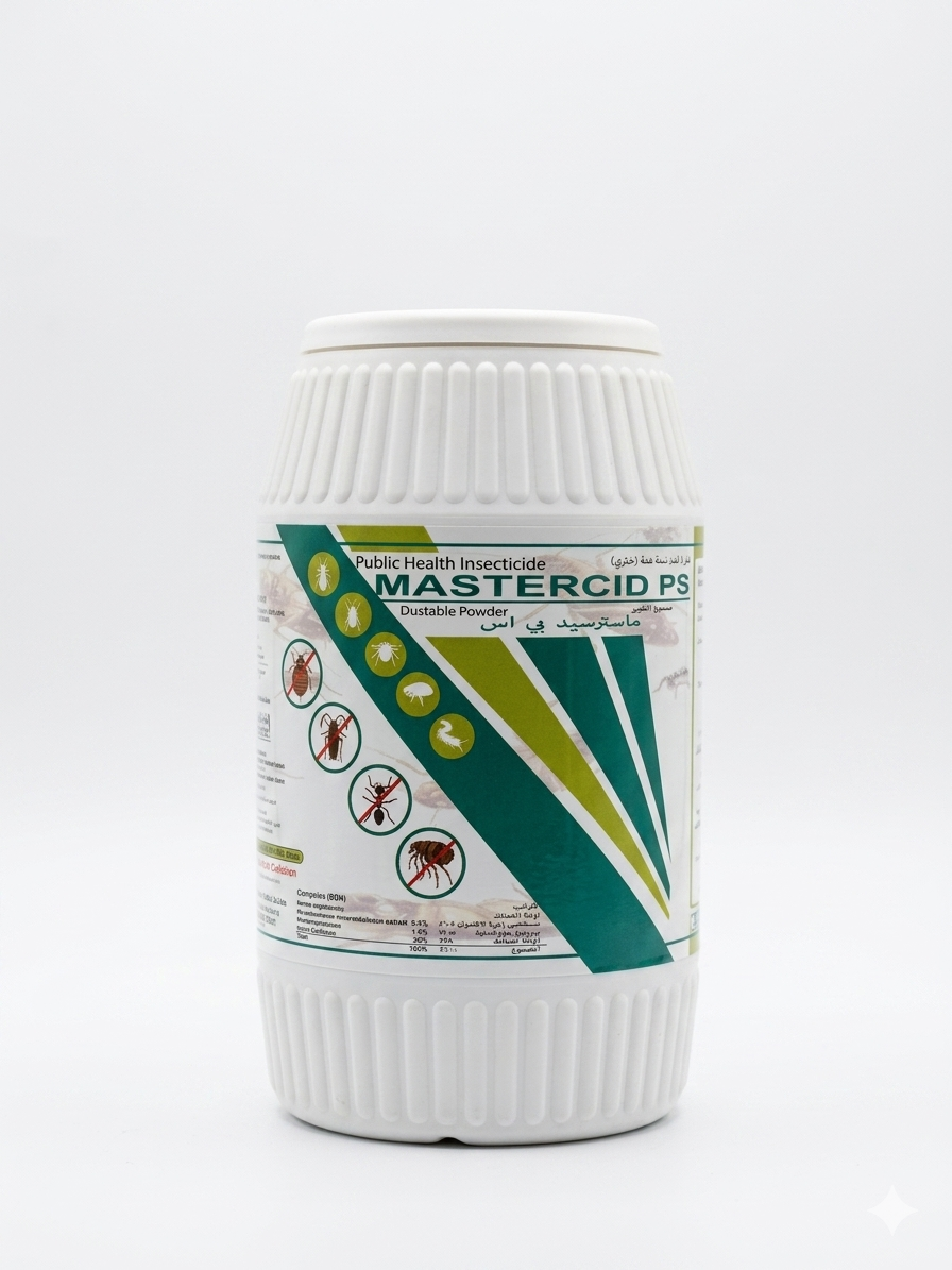 MASTERCID PS INSECTICIDE-0.5KG, PUBLIC HEALTH INSECTICIDE | NATURAL PYRETHRUM 0.2% & PIPERONYL BUTOXIDE 1.0% DUSTABLE POWDER | READY-TO-USE SYNERGIZED DUST CONTROL FOR ANTS, COCKROACHES & CRAWLING INSECTS|