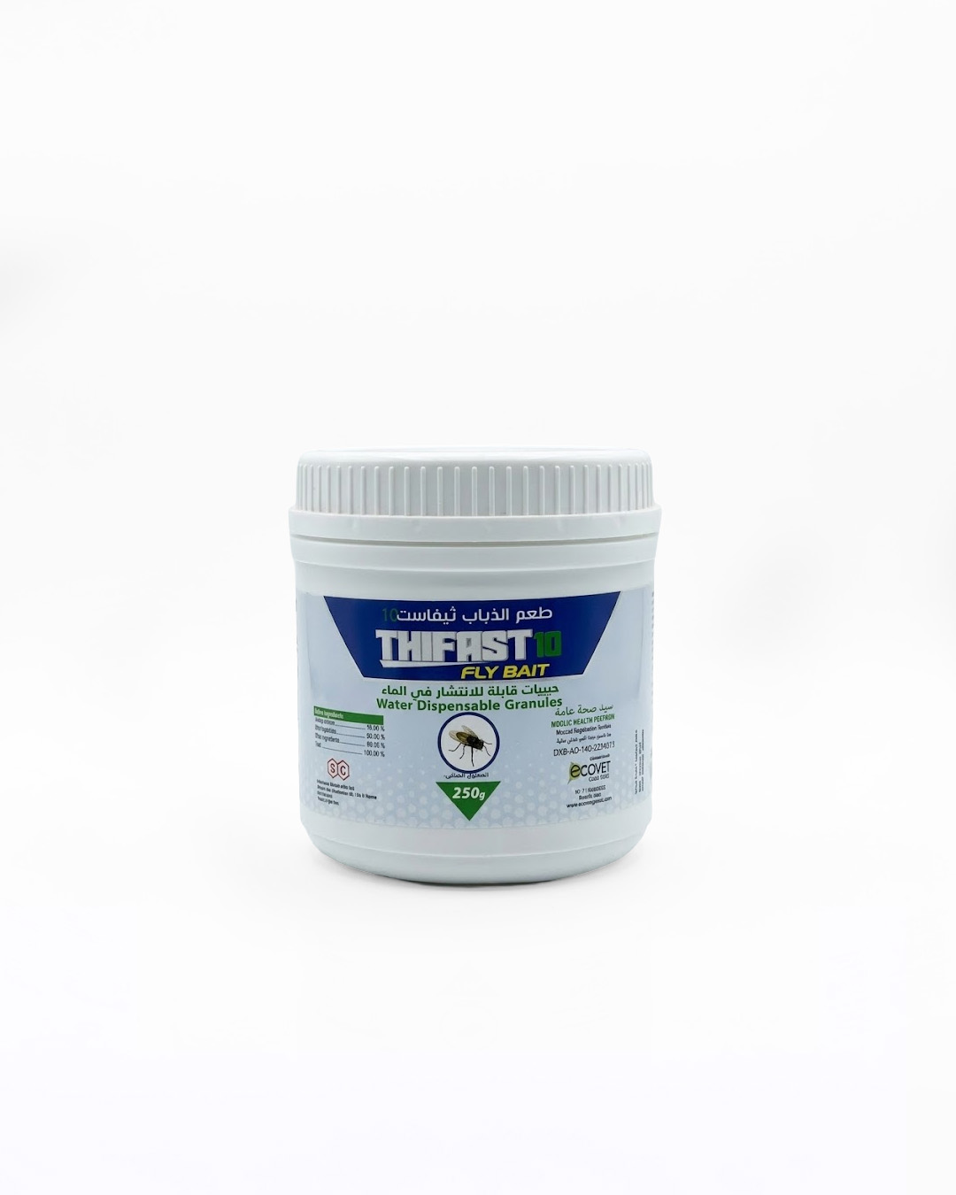 THIFAST 10 FLY BAIT-250G, PUBLIC HEALTH PESTICIDE | THIAMETHOXAM 10.00% & (Z)-9-TRICOSENE 00.05% WATER DISPENSABLE GRANULES | CONCENTRATED NEONICOTINOID ATTRACTION FORMULA FOR HOUSE FLIES|